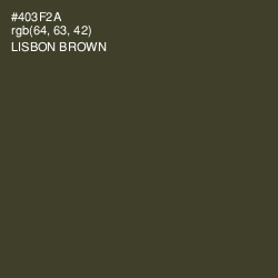 #403F2A - Lisbon Brown Color Image